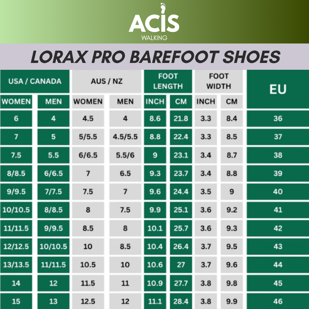 ACIS LORAX PRO - NATURAL STABLE & NON-SLIP BAREFOOT SHOES
